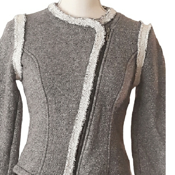 GAP Navy Uniform Moto Jacket Size Small - Picture 7 of 13